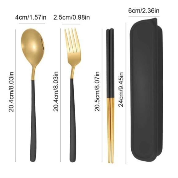 2 of Portable Spoon,Fork and Chopsticks Sets - Picture 3 of 6